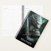 Dragon Warrior Fantasie Monogrammen Planner (Display)