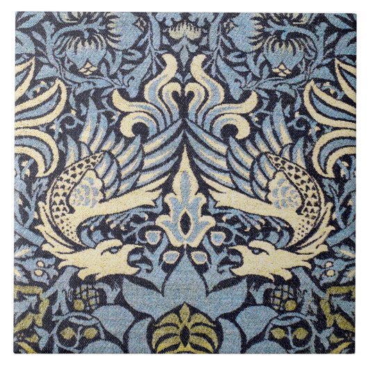 Dragon, William Morris Tegeltje (Voorkant)