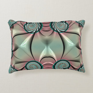 ~DRAGON WINGS Green Pink ~ Fractal Design ~ Accent Kussen