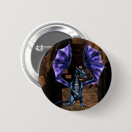 Dragon Wings Ronde Button 5,7 Cm (Voorkant /achterkant)