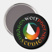 Dragon Wolf Phoenix Studio Magnet (Recto/Verso)