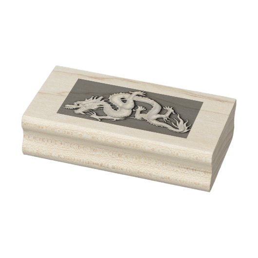 Dragon Wood Art Stamp Rubberstempel (Stempel)