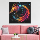 Dragon world  canvas afdruk (Insitu (Woonkamer))