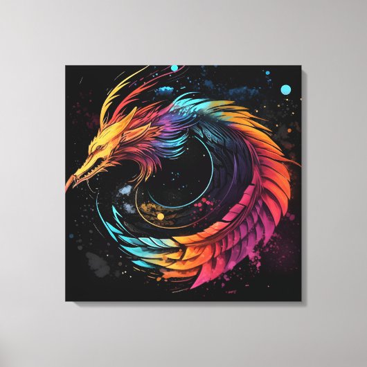 Dragon world  canvas afdruk (Voorkant)