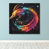 Dragon world  canvas afdruk (Insitu (Houten vloer))