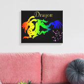 Dragon Wrapped Canvas Afdruk (Insitu (Woonkamer))