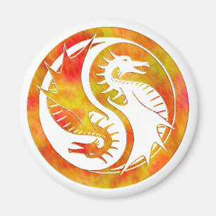 Dragon Yin Yang Magneet