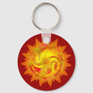 Dragon Yin Yang Sleutelhanger
