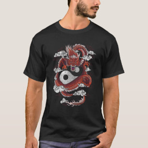 Dragon Yin Yang Symbool T-shirt