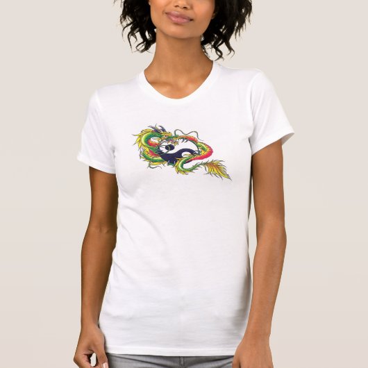 dragon yin yang t-shirt (Voorkant)
