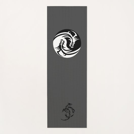 Dragon yoga mat, Yin en yang, Yin en yang yoga Yogamat (Voorkant)