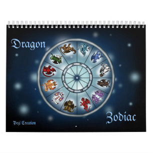 Dragon Zodiacsignagenda Kalender