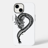 Dragon zwart-wit ontwerp Case-Mate iPhone case (Achterkant)