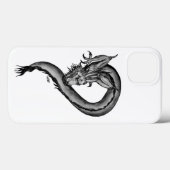 Dragon zwart-wit ontwerp Case-Mate iPhone case (Achterkant (horizontaal))
