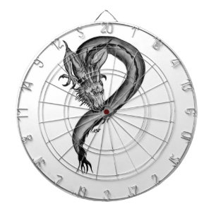 Dragon zwart-wit ontwerp dartbord