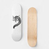 Dragon zwart-wit ontwerp skateboard (Voorkant)