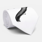 Dragon zwart-wit ontwerp stropdas (Opgerold)