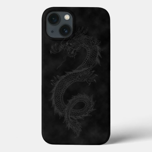  dragon zwarte rook Case-Mate iPhone case (Achterkant)