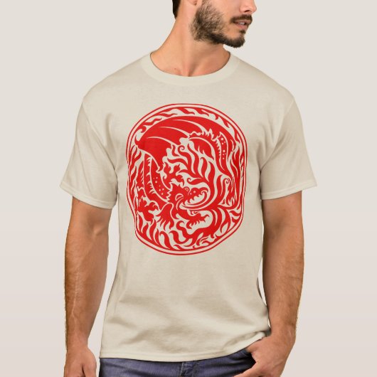 Dragoncircle - Rood T-shirt (Voorkant)