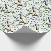 Dragonfiles Cheerful Summer Leaf Pattern Cadeaupapier (Hoek)