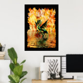 DRAGONFIRE het Poster van de Kunst van de Draak (Thuiskantoor)