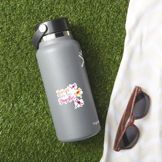 Dragonflies Animals Women Gift Idea Dragonfly (2) Sticker (HydroFlask Insitu)