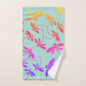 Dragonflies arc-en-ciel (Serviette à main)