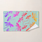 Dragonflies arc-en-ciel (Serviette à main)