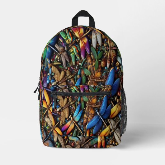 Dragonflies Backpack Bedrukte Rugzak (Voorkant)