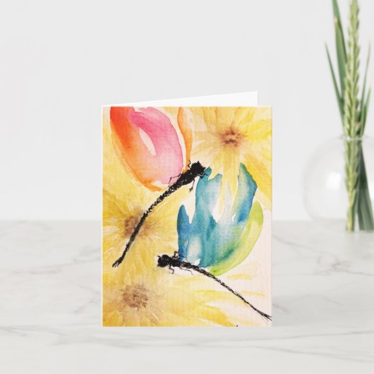 Dragonflies blanco Kaart (Voorkant)