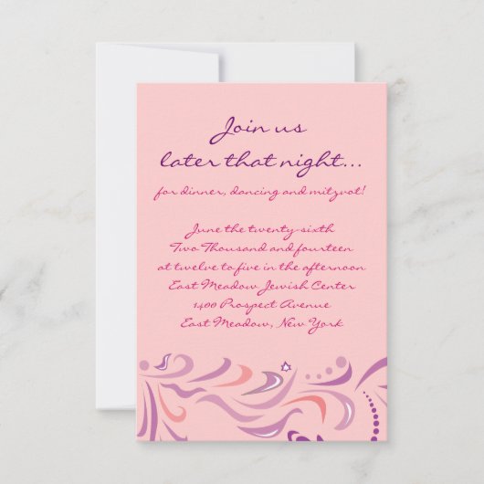 DRAGONFLIES B'nai Mitzvah Invitation (Devant)