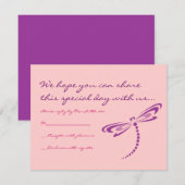 DRAGONFLIES B'nai Mitzvah Invitation (Devant / Derrière)