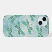 Dragonflies Boho en bleu (Verso Horizontal)