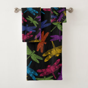 DRAGONFLIES COLORÉS MOTIF VOL ABSTRAIT