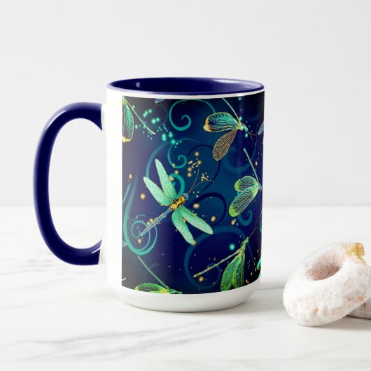 Dragonflies Combo Mug (Avec donut)