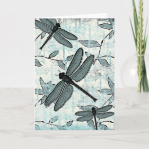 Dragonflies, Damselflies & Fleurs  Cartes de voeux