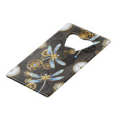 Dragonflies de Steampunk sur arrière - plan rayé b (Devant Angle)