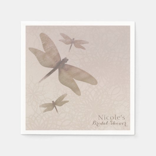 Dragonflies  Dragonfly Chic Elegant Custom Servetten (Voorkant)