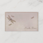 Dragonflies  Dragonfly Chic Elegant Custom Visitekaartje (Voorkant)