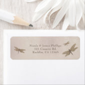 Dragonflies  Dragonfly Elegant Invitation Etiket (Insitu)