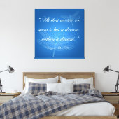 Dragonflies Dream Dragonfly Quote Canvas (Insitu (Slaapkamer))