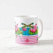 Dragonflies et Lilies Mug (Devant droit)