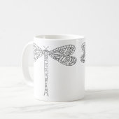 Dragonflies et Lilies Mug 2 à Peindre (Devant gauche)
