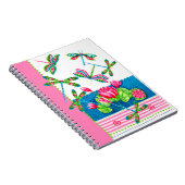 Dragonflies et Lys Carnet personnalisé (Côté Droit)