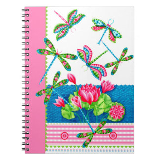 Dragonflies et Lys Carnet personnalisé