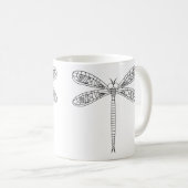 Dragonflies et Lys Mug à peindre (Devant droit)