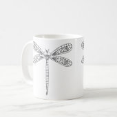 Dragonflies et Lys Mug à peindre (Devant gauche)