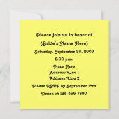 Dragonflies Flowers Bridal Shower Invitation Kaart (Achterkant)