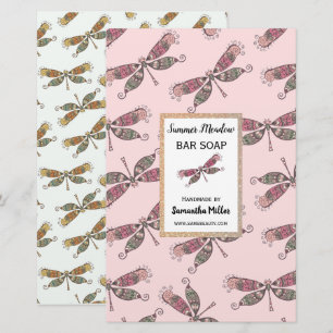 Dragonflies Handgemaakte Zeep Product Gerecycleerd Briefpapier