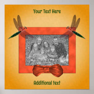 Dragonflies Lijst Creëer Je eigen foto Poster